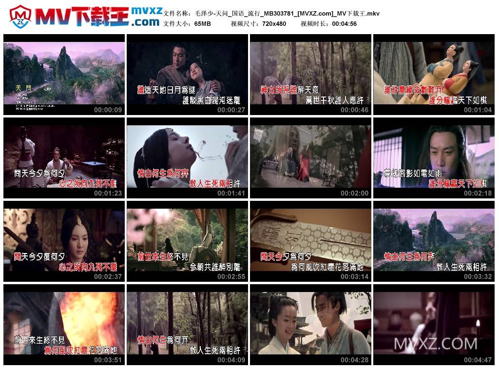 毛泽少-天问_国语_流行_MB303781